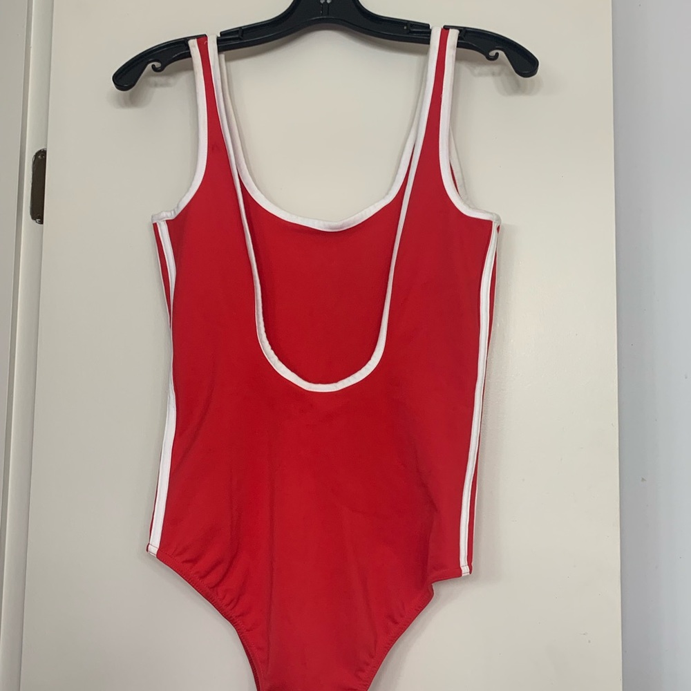 Red Adidas one piece